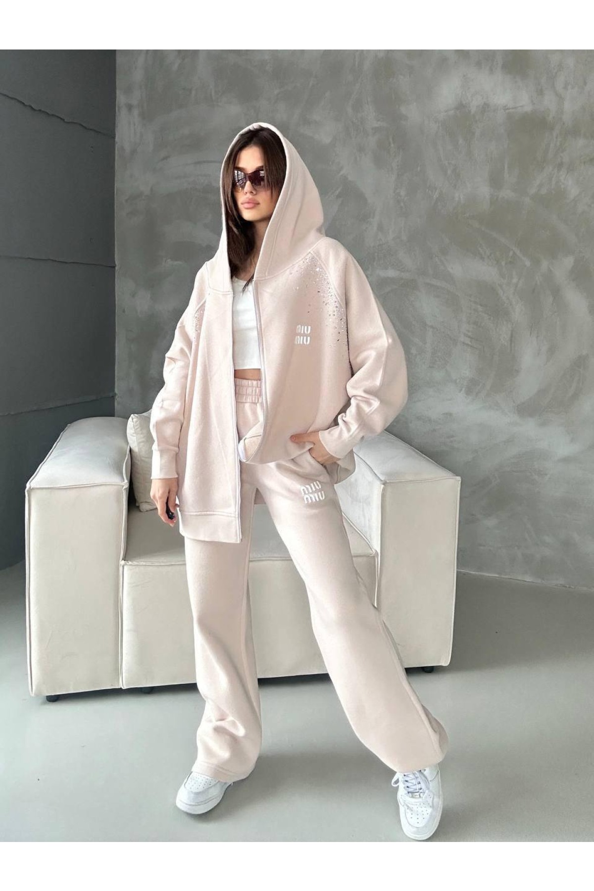Miu Miu - Kadın Eşofman - Pudra