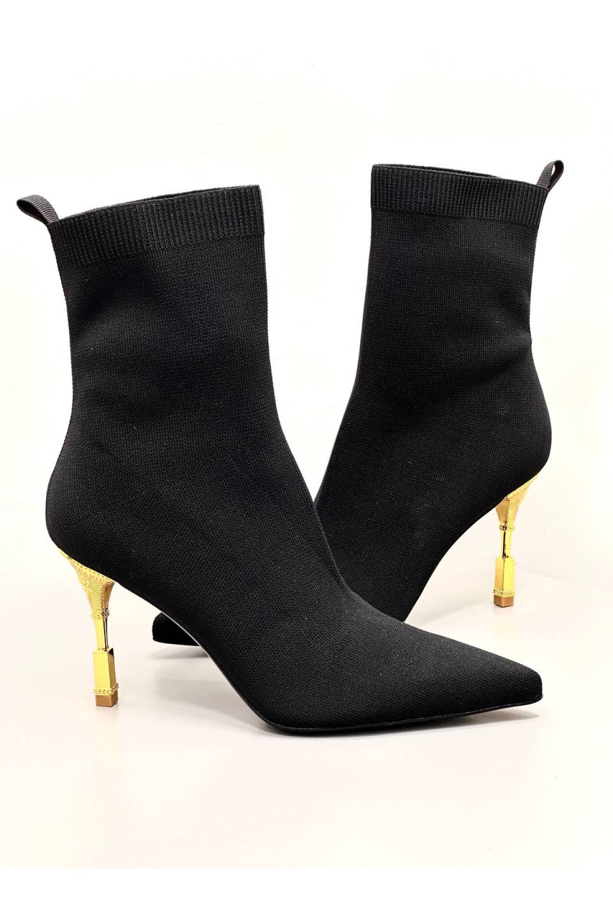 Balmain - Kadın Topuklu Bot - Siyah