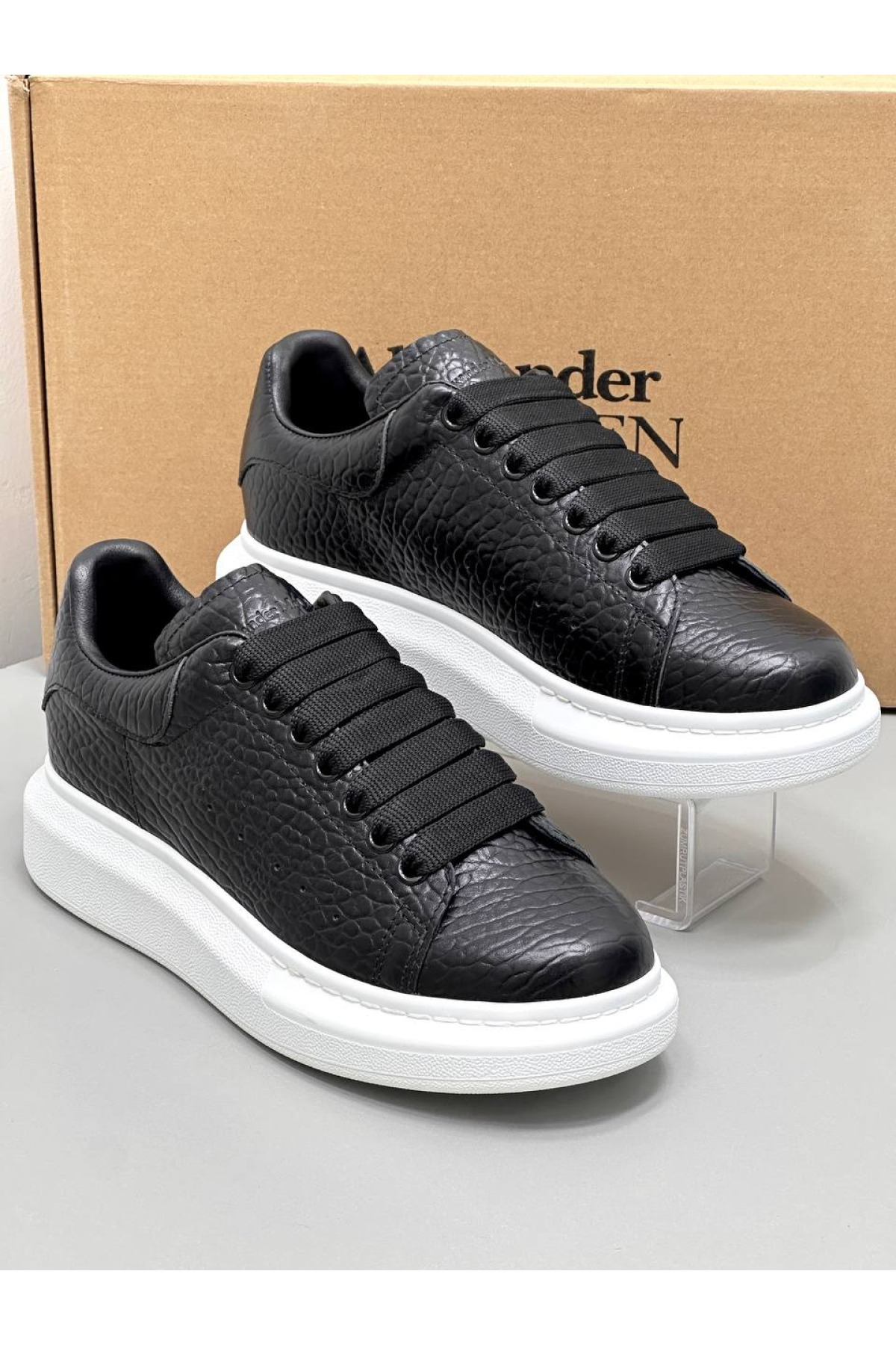 Alexender Mcqueen - Erkek Ayakkabı-Siyah Baskılı